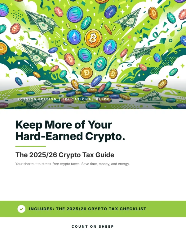 The 2025/26 Count On Sheep Crypto Tax Guide cover