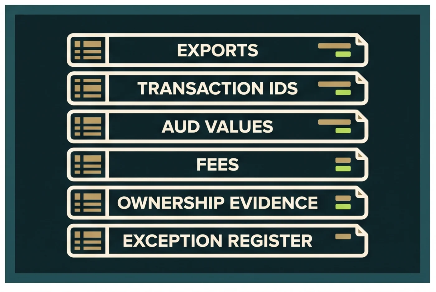 Australian crypto tax record stack