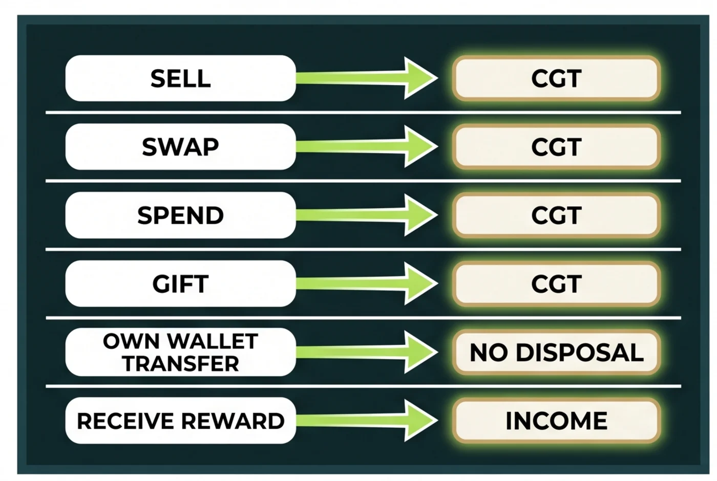 Australian crypto transaction tax event flowchart