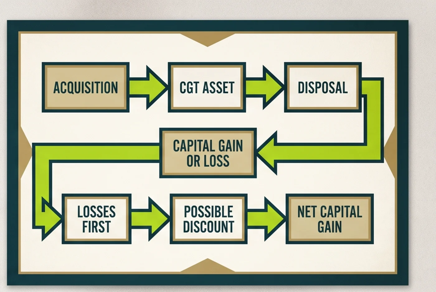 Australian crypto investor CGT lifecycle