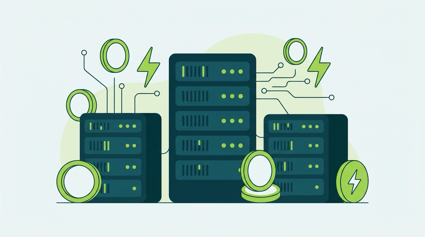 Count On Sheep | Bitcoin mining taxes 2026 guide hero illustration with mining rigs and coins