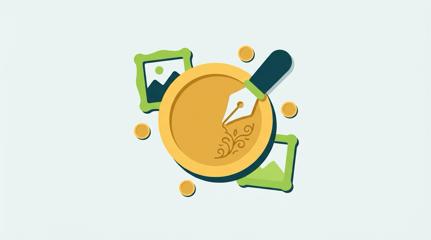 Count On Sheep | Bitcoin Ordinals and BRC-20 taxes 2026 guide hero illustration with inscribed satoshis