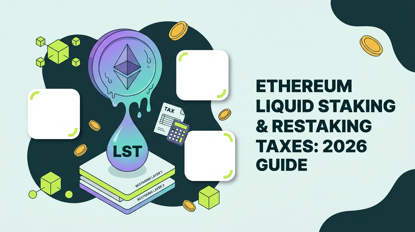 Count On Sheep | Ethereum liquid staking and restaking taxes 2026 guide hero illustration