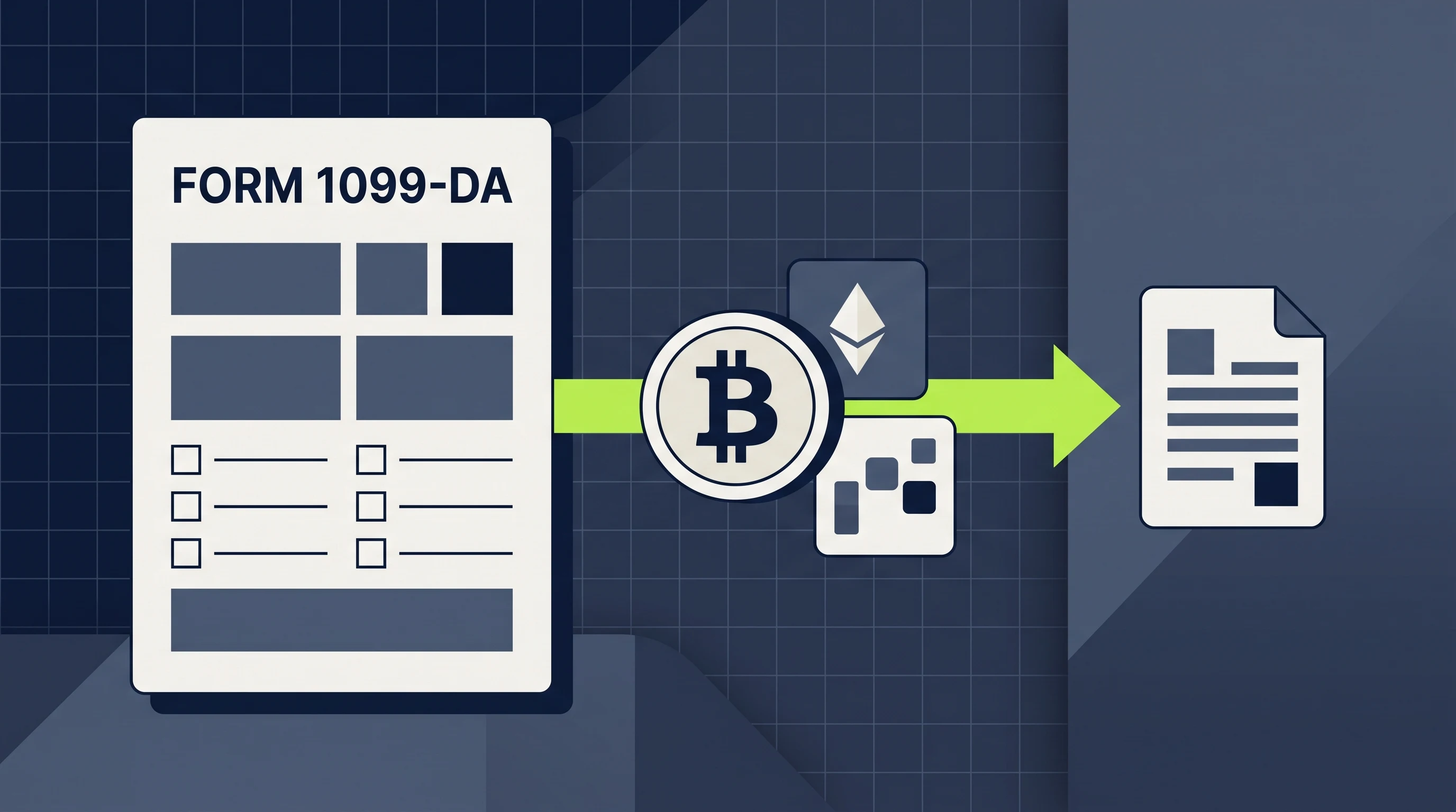 Form 1099-DA information flowing into a federal tax return
