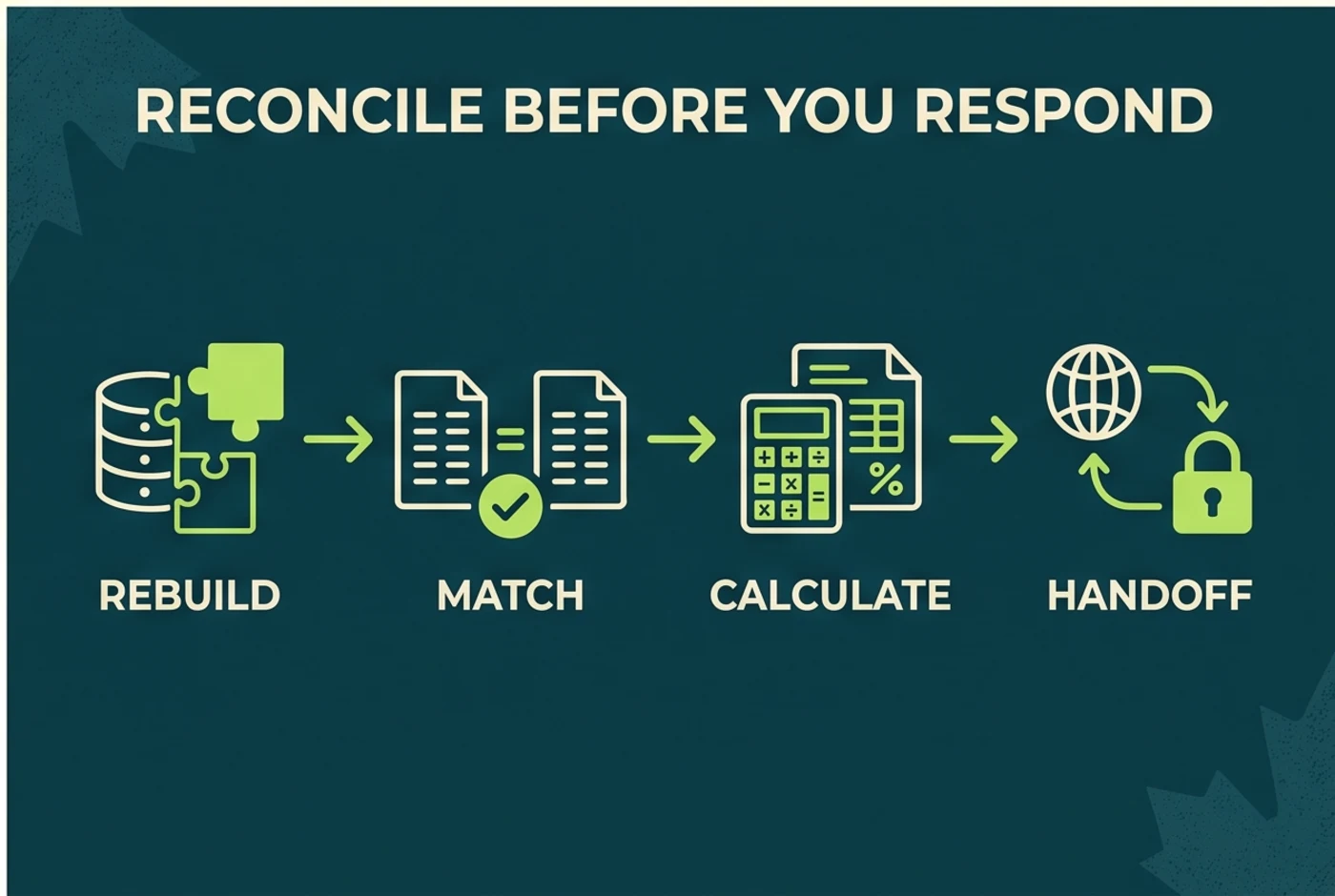 Crypto record reconstruction workflow before a CRA response