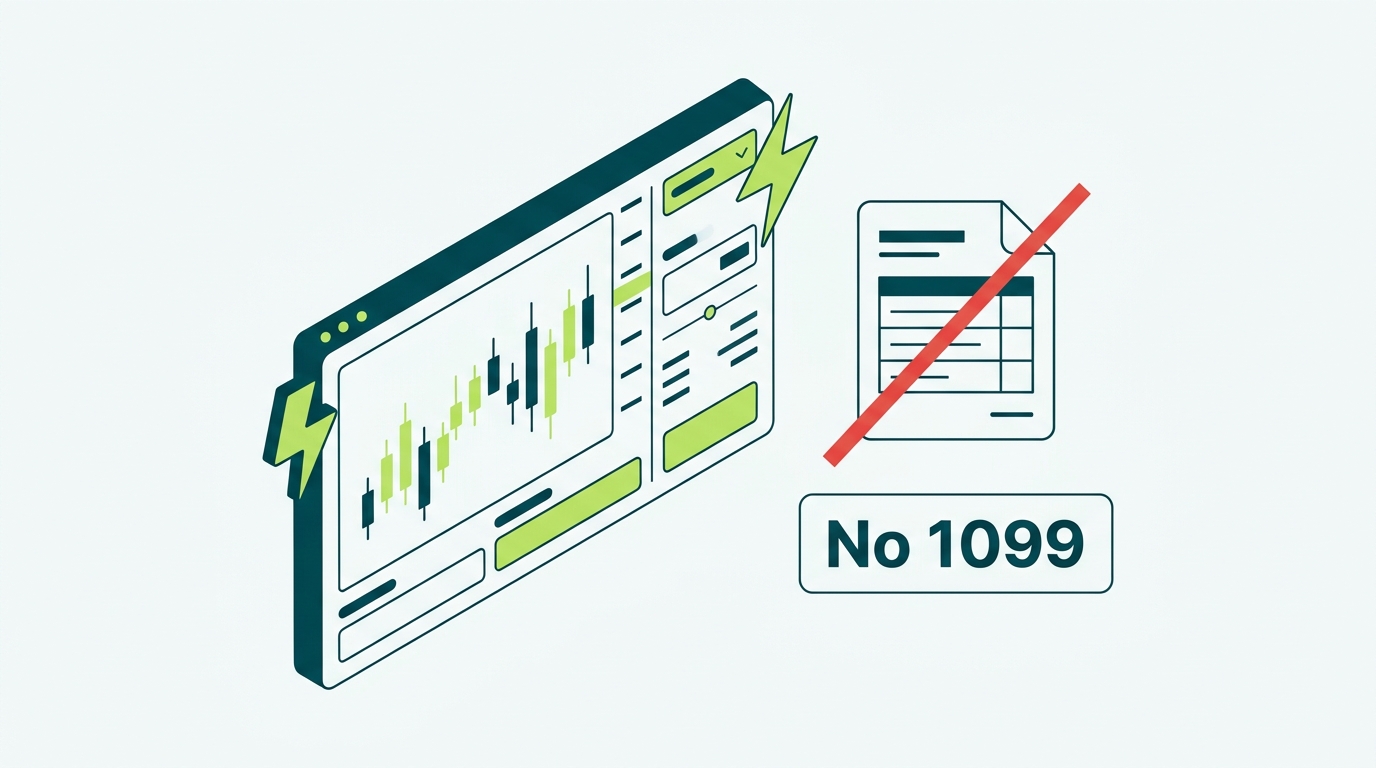 Illustration of Hyperliquid decentralized perpetual futures exchange with no 1099 form, representing self-reported crypto taxes in 2026