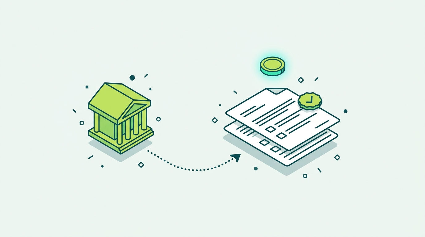 Illustration of XRP tax reporting documents flowing from an exchange to IRS forms including 1099-DA and Form 8949