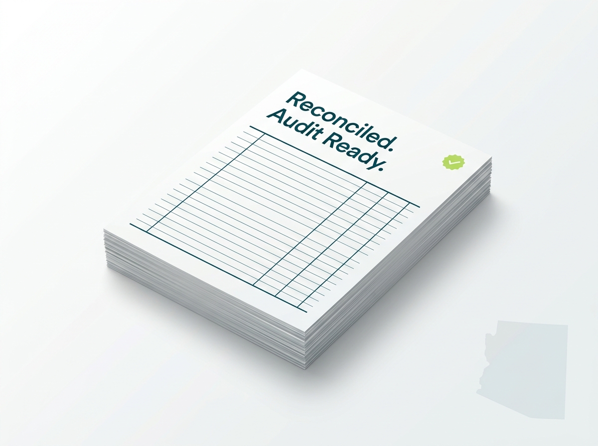 Arizona crypto tax professional audit-ready report illustration