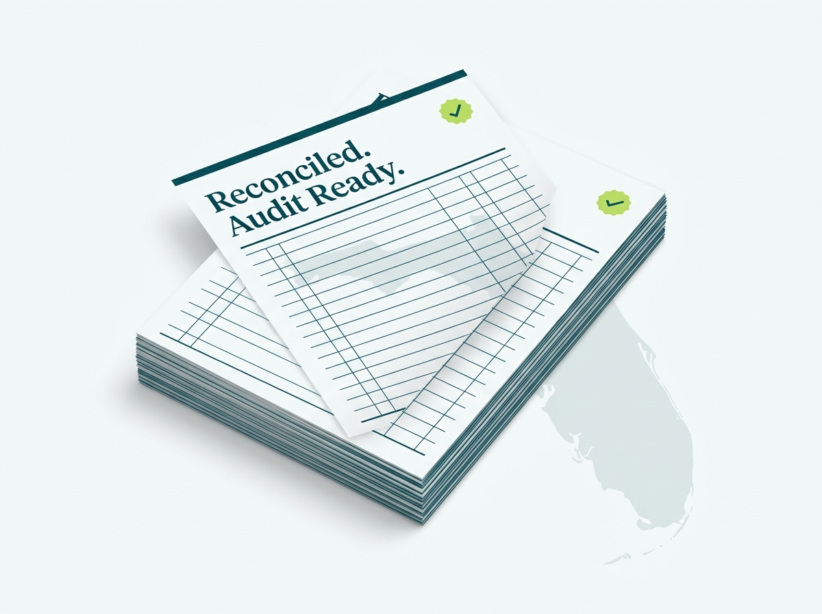 Florida crypto tax professional audit-ready report illustration