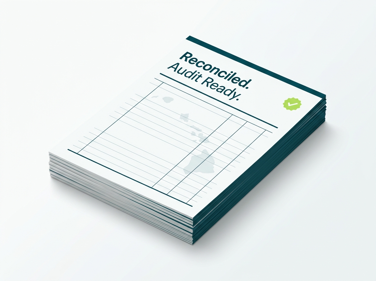 Hawaii crypto tax professional audit-ready report illustration