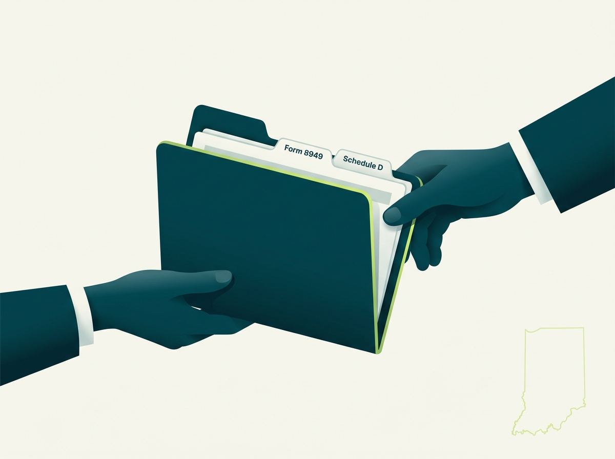 Indiana CPA handoff illustration