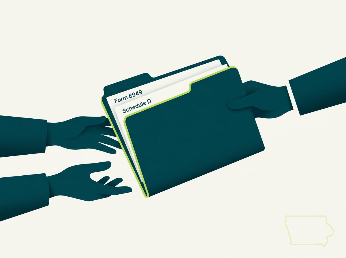 Iowa CPA handoff illustration