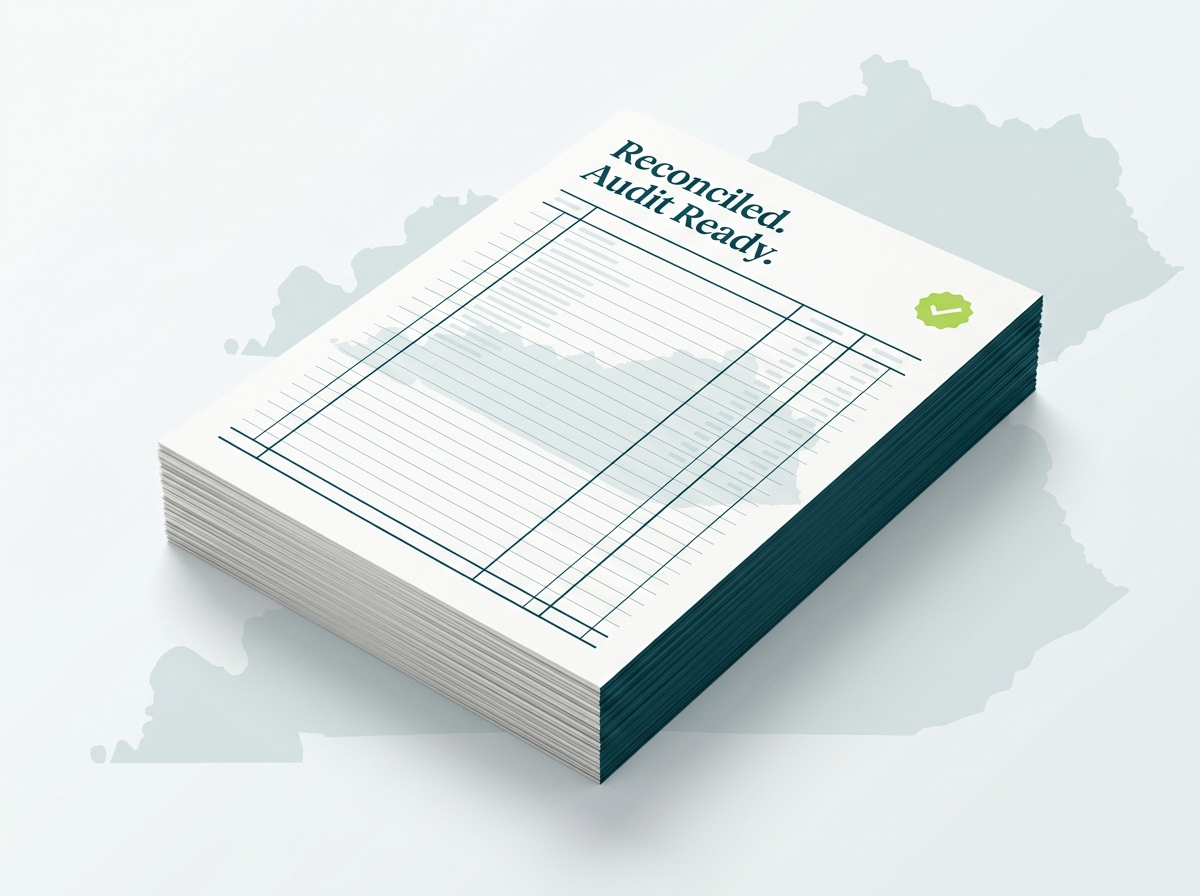 Kentucky crypto tax professional audit-ready report illustration
