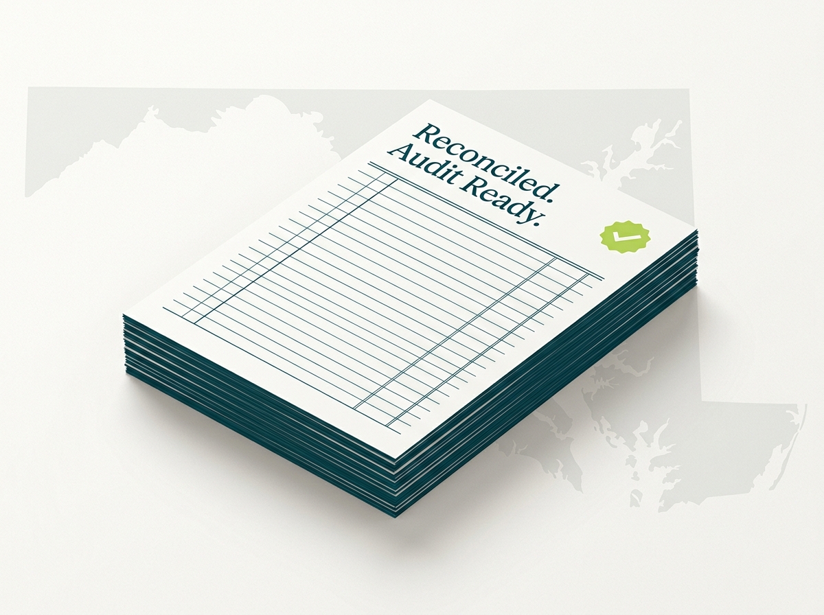 Maryland crypto tax professional audit-ready report illustration