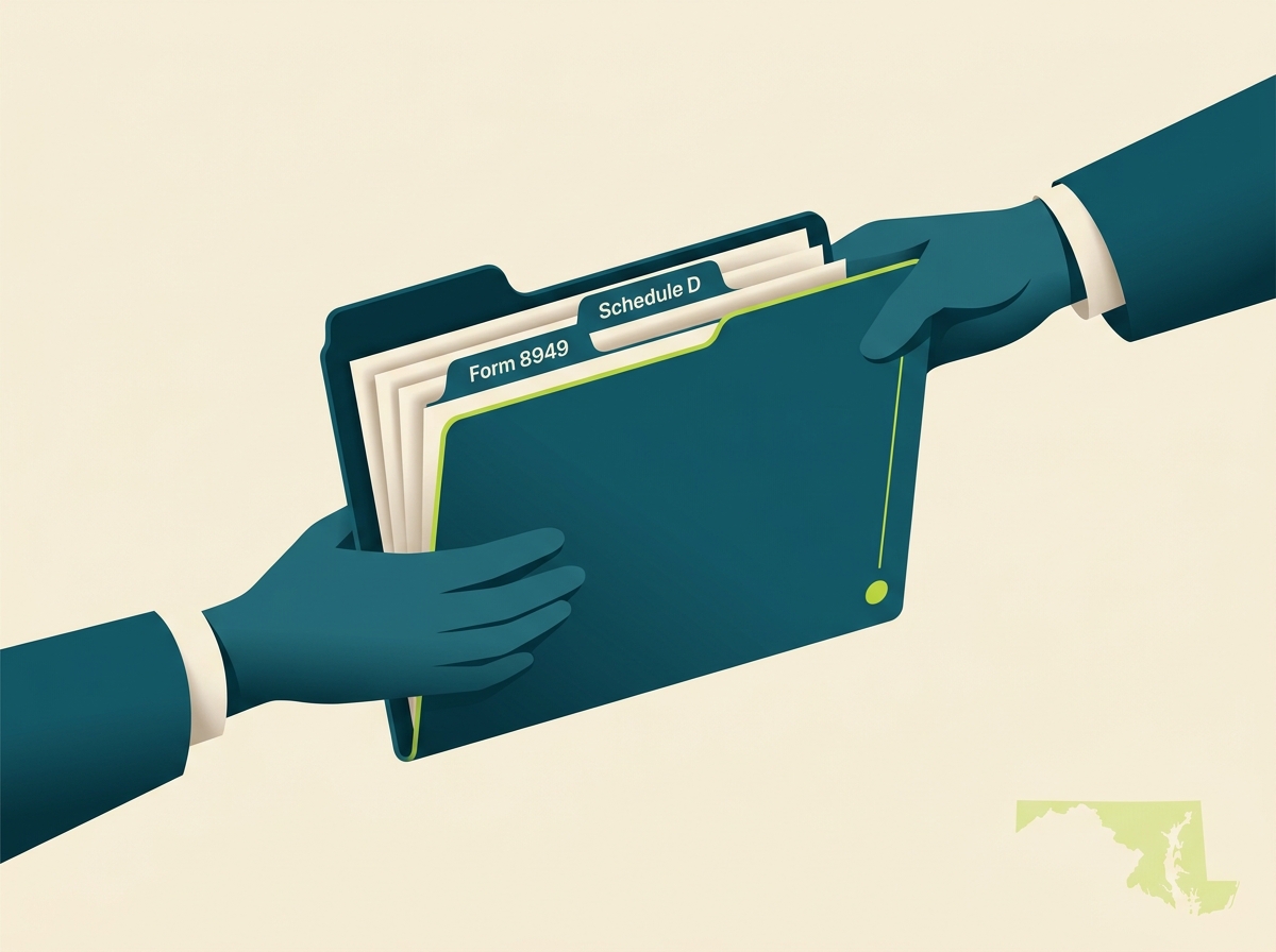 Maryland CPA handoff illustration