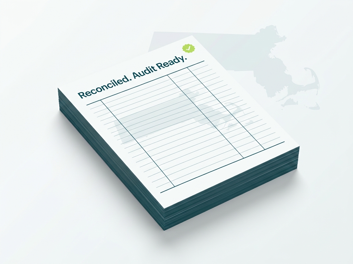 Massachusetts crypto tax professional audit-ready report illustration