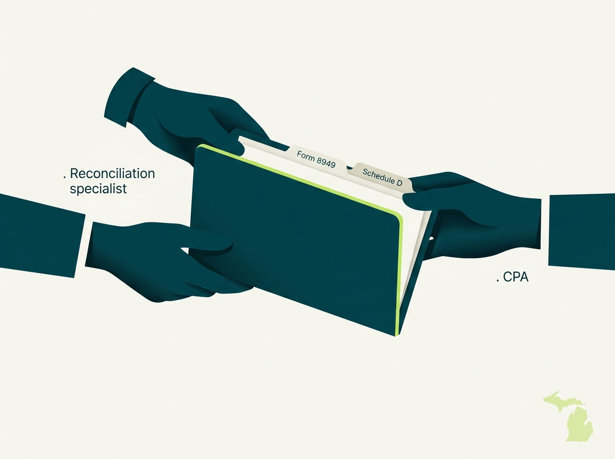 Michigan CPA handoff illustration