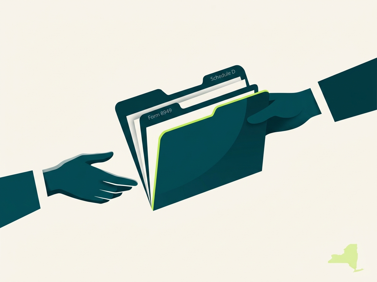 New York CPA handoff illustration