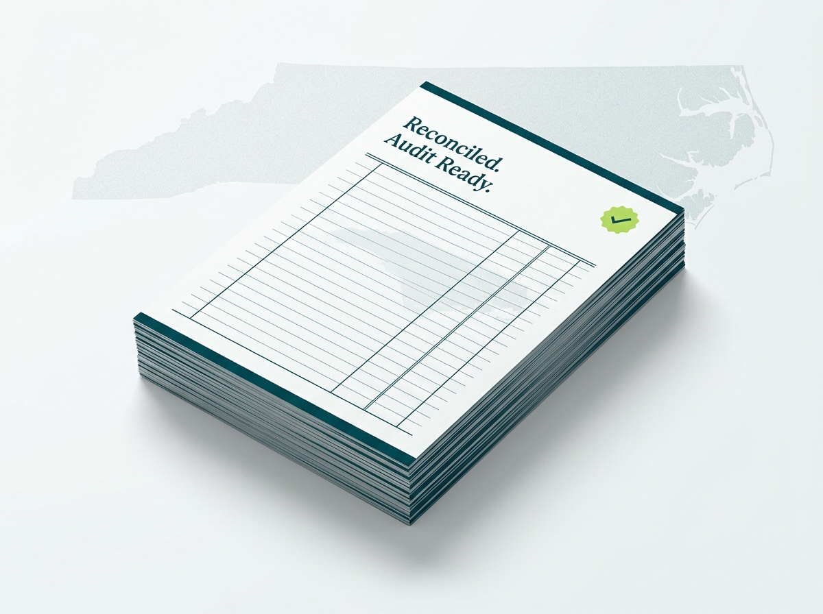North Carolina crypto tax professional audit-ready report illustration