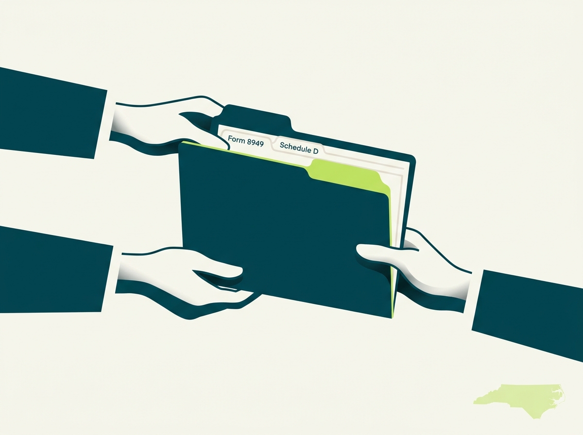 North Carolina CPA handoff illustration