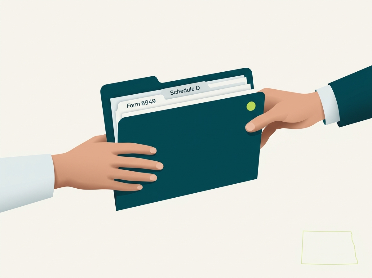 North Dakota CPA handoff illustration