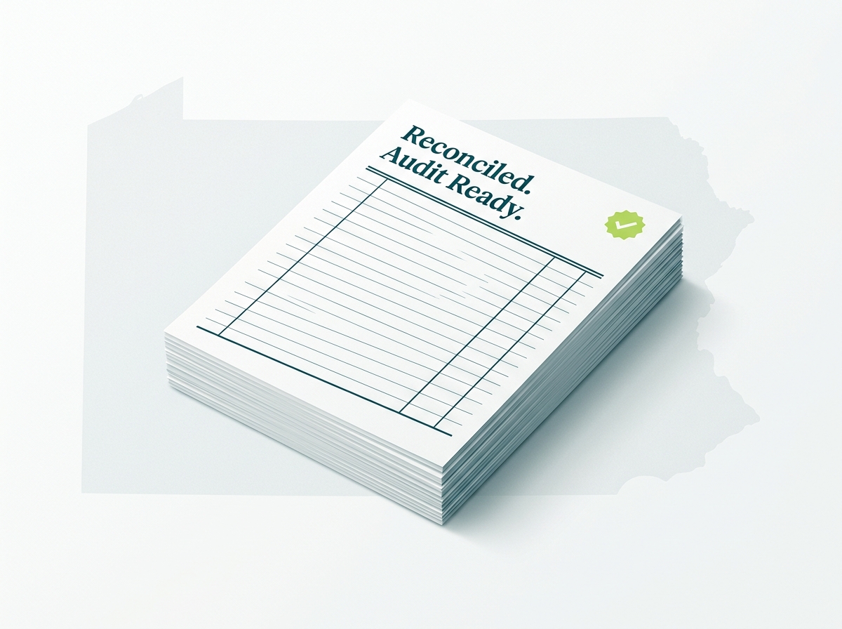 Pennsylvania crypto tax professional audit-ready report illustration