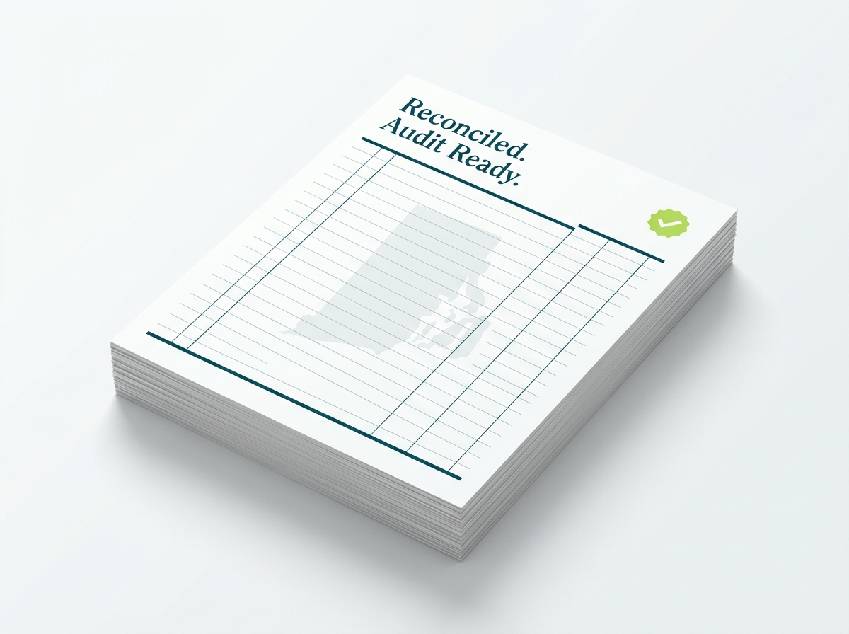 Rhode Island crypto tax professional audit-ready report illustration
