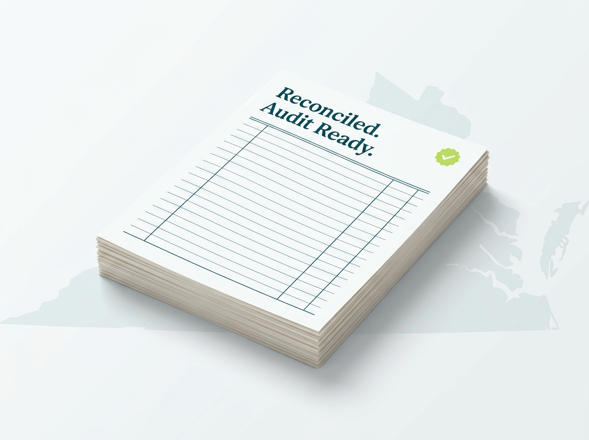 Virginia crypto tax professional audit-ready report illustration