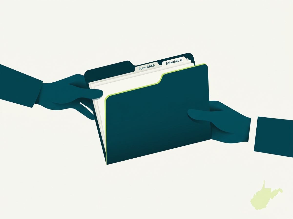 West Virginia CPA handoff illustration